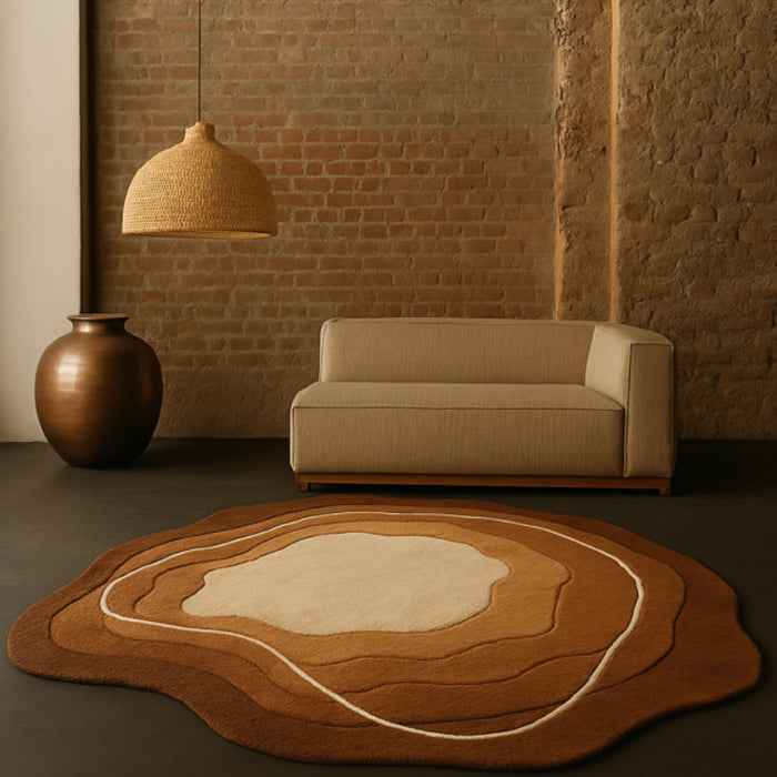 Terracota bloom rug