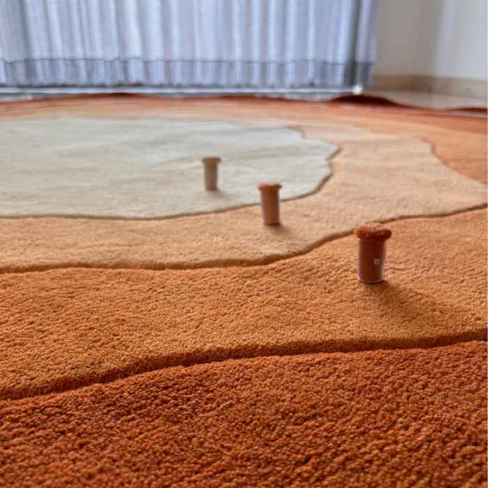 Terracota bloom rug