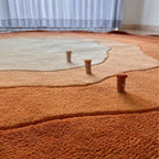 Terracota bloom rug